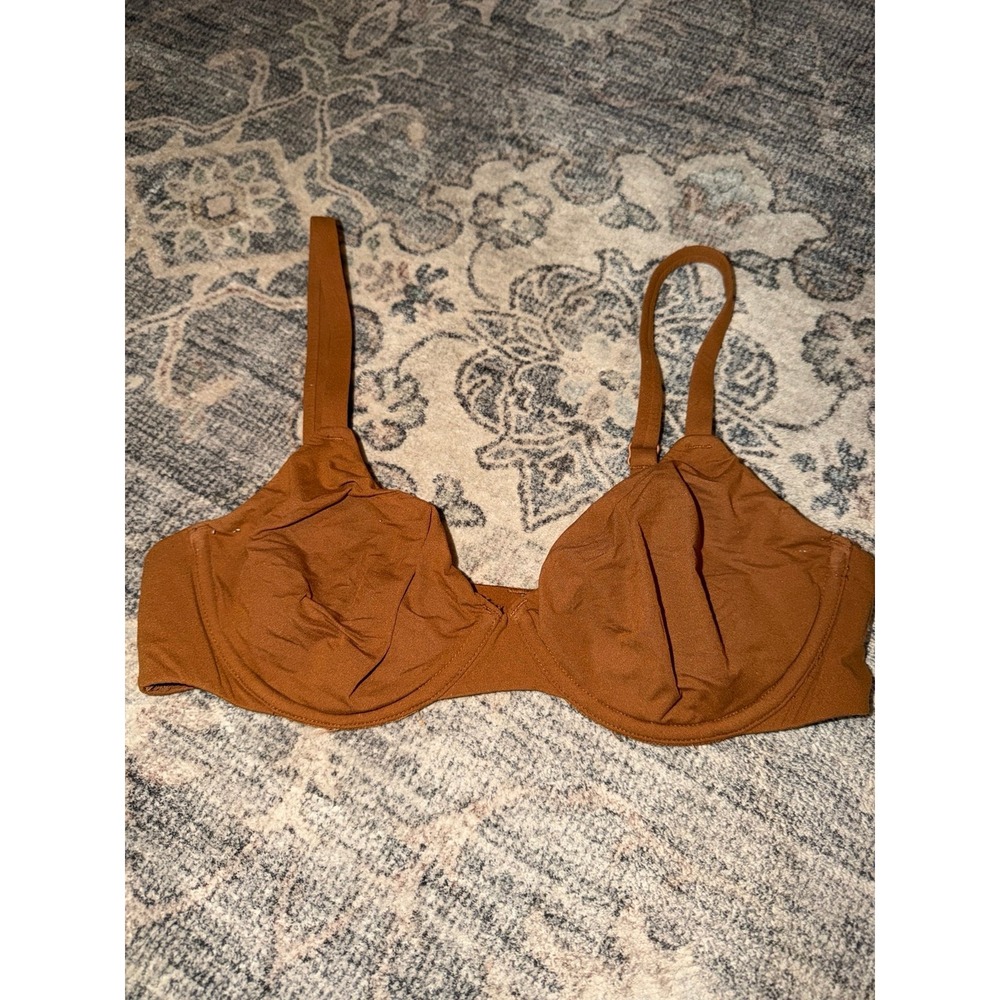 Brown Skims Bra Mesh Unlined